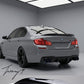Gloss black PSM style rear boot lip spoiler for BMW 5 Series F10 2010 to 2016
