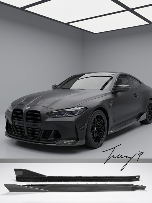 BMW M4 G82 G83 carbon fiber M Performance side skirts
