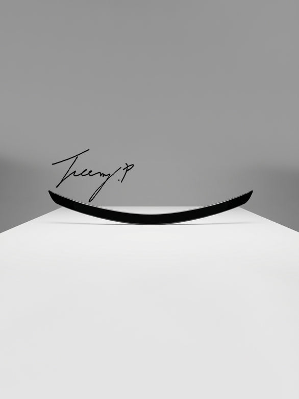 Mercedes C Class W204 gloss black rear boot spoiler lip
