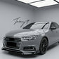 Audi A5 F5 S Line front lip splitter gloss black high performance front bumper upgrade for coupe and sportback 2017 and newer
