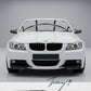 Gloss black front corner splitters for BMW 3 Series E90 E91 pre LCI M Sport 2004–2008
