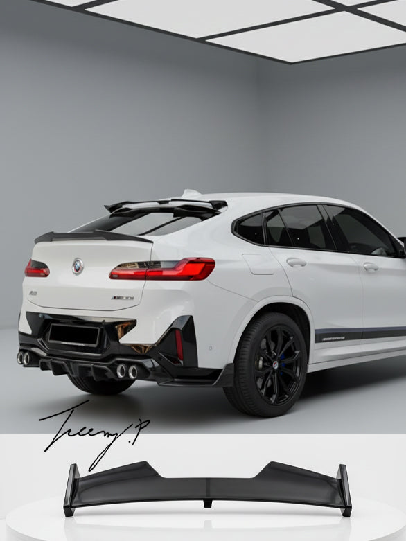 BMW X4 G02 X4M 2018+ GLOSS BLACK REAR ROOF SPOILER LIP WING BODY KIT M SPORT