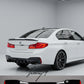 Gloss black rear valance diffuser quad exit for BMW 5 Series G30 M Sport 2018–2020
