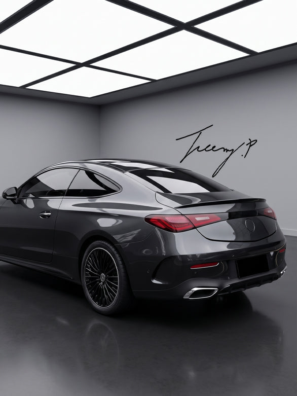 MERCEDES BENZ CLE COUPE CLE260 CLE300 CLE53 2024+ AMG STYLE GLOSS BLACK REAR SPOILER BODYKIT