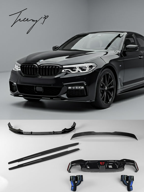 BMW 5 SERIES G30 2017 - 2019 BODY KIT FRONT SPLITTER REAR DIFFUSER TAIL PIPES BODYKIT
