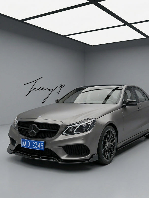 Gloss black front lip for Mercedes E Class W207 C207
