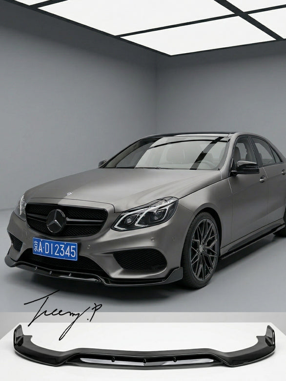 Gloss black front lip for Mercedes E Class W207 C207

