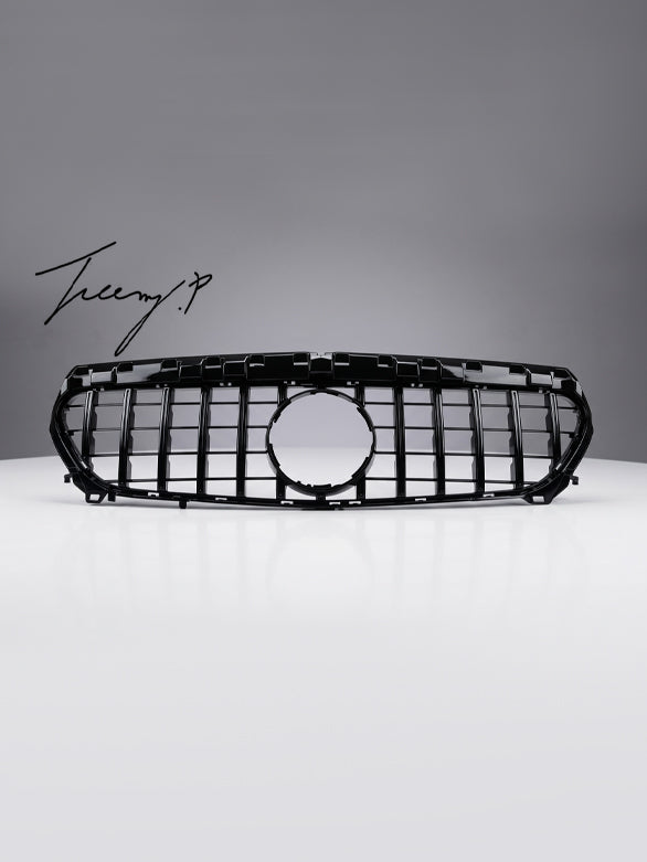 Mercedes Benz CLA W117 C117 Panamericana GT style black front grille 2013 to 2018
