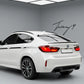 BMW X6 E71 M Sport 2008–2015 gloss black rear mid wing boot spoiler lip
