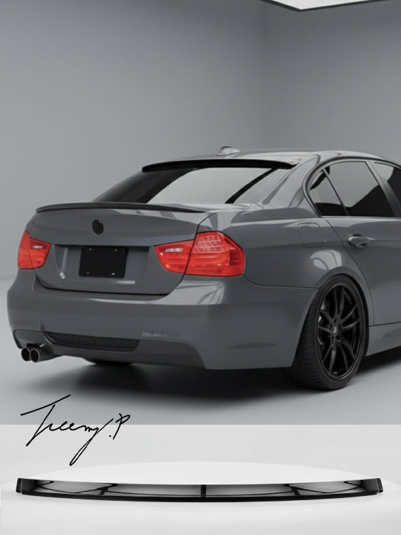 Gloss black rear roof window spoiler lip wing for BMW 3 Series M3 E90 2004 to 2012
