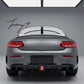 Mercedes C Class W205 C63 Coupe AMG Line rear F1 style diffuser gloss black sporty design