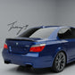 Gloss black rear high kick ducktail PSM boot spoiler for BMW 5 Series M5 E60 2003 to 2010
