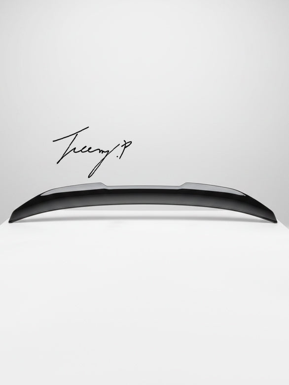 Gloss black rear high kick ducktail PSM boot spoiler for BMW 5 Series M5 E60 2003 to 2010
