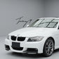 Carbon look front corner splitters M Sport style for BMW 3 Series E90 E91 pre LCI 2004 to 2008
