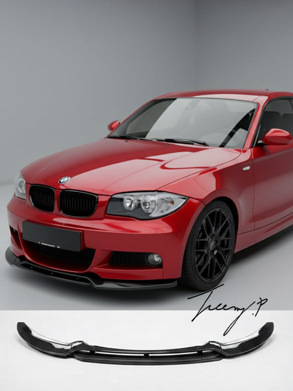Carbon fibre front splitter lip for BMW 1 Series E82 E88 M Sport 2007 to 2013
