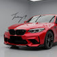 Gloss black front splitter spoiler lip for BMW M2 F87 M Sport Performance 2016 to 2021
