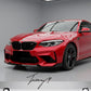Gloss black front splitter spoiler lip for BMW M2 F87 M Sport Performance 2016 to 2021

