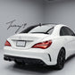 Mercedes Benz CLA Class CLA45 AMG style gloss black rear bumper diffuser 2013 and newer