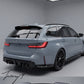 BMW 3 Series G21 Touring 2019-2025 rear gloss black roof spoiler extension