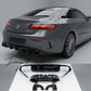 E63 style rear diffuser and tips for Mercedes E Class C238 A238 2017 to 2023
