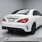 Mercedes Benz CLA Class CLA45 AMG style gloss black rear bumper diffuser 2013 and newer