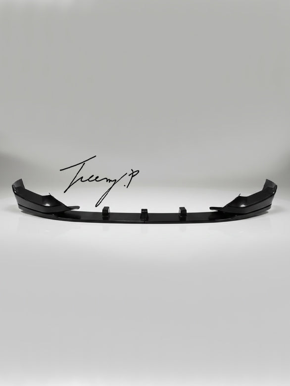 Gloss black MP style front splitter spoiler lip for BMW 5 Series G30 2021 onwards
