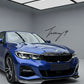 Carbon look front splitter spoiler lip for BMW 3 Series G20 G21 M Sport Kit 2018 onwards
