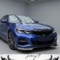 Carbon look front splitter spoiler lip for BMW 3 Series G20 G21 M Sport Kit 2018 onwards
