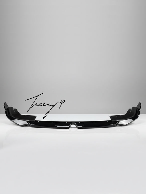 Gloss black front splitter spoiler lip for BMW 3 Series G20 G21 M Sport Kit 2022 onwards
