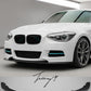 Carbon look splitter lip for BMW 1 Series F20 F21 pre LCI M Performance 2011 to 2015
