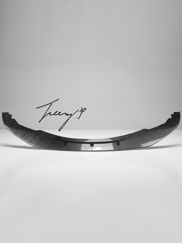 Carbon look splitter lip for BMW 1 Series F20 F21 pre LCI M Performance 2011 to 2015
