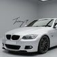 Gloss black front splitter spoiler lip for BMW 3 Series E92 E93 M Sport 2004 to 2012
