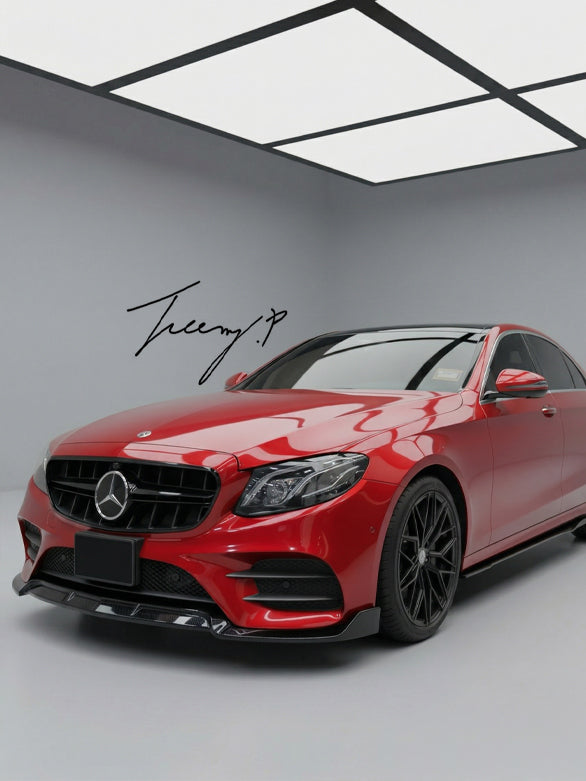 E63 AMG gloss black front grille for Mercedes E Class 2016 to 2023
