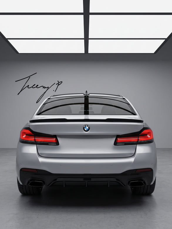 BMW G30 CS Style V Gloss Black Boot Spoiler
