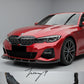 Carbon look front splitter for BMW 3 Series G20 G21 M Sport
