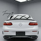 Gloss carbon rear boot spoiler for Mercedes E Class Coupe C238 2016 to 2020
