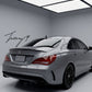 AMG style black trunk spoiler lip for Mercedes CLA 2013–2019
