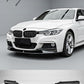 Carbon look front bumper lip splitter spoiler for BMW 3 Series F30/F31 M Sport (2012–2018).
