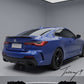 BMW 4 Series G22 M440i M440d 2020-2026 rear gloss black quad exit diffuser