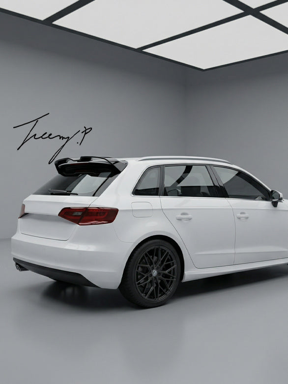 Audi RS3 8Y Sportback carbon fibre look rear roof spoiler sporty upgrade for 2020 and newer models
