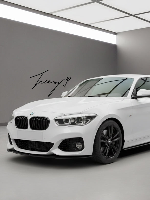 Carbon fibre front splitter for BMW 1 Series F20 F21 M Sport
