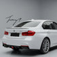 Gloss black rear diffuser for BMW 3 Series F30 F31 twin exit
