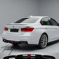 Gloss black rear diffuser for BMW 3 Series F30 F31 twin exit
