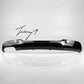 Gloss black rear valance diffuser spoiler installed on a 2006-2013 BMW 3 Series (E92 / E93) M Sport