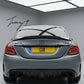 Mercedes C Class W205 PSM style gloss black rear spoiler lip
