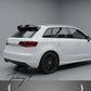 Audi RS3 8Y Sportback carbon fibre look rear roof spoiler sporty upgrade for 2020 and newer models
