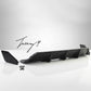 Gloss black rear diffuser for BMW X6 F16 M Sport
