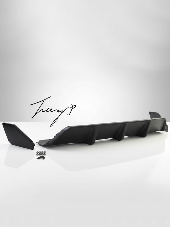 Gloss black rear diffuser for BMW X6 F16 M Sport
