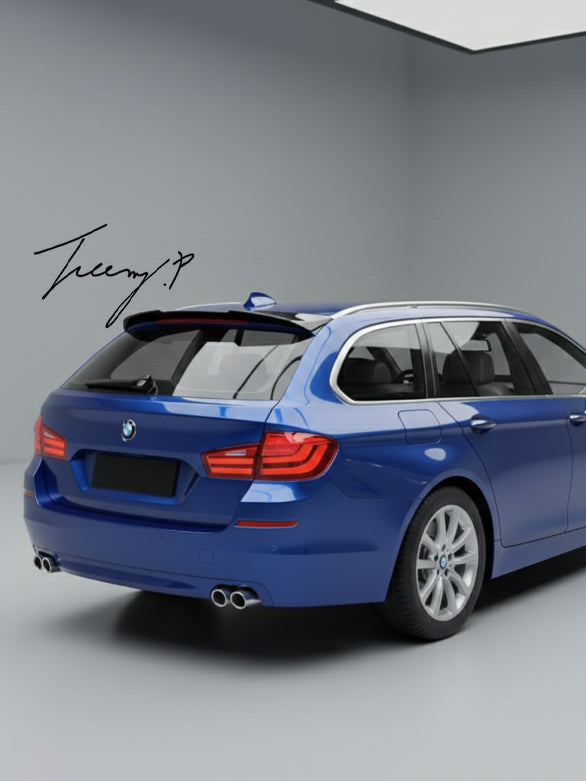 Gloss black rear roof spoiler for BMW 5 Series F11 Touring
