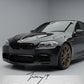 Gloss black front splitter for BMW M5 F10 RKP style
